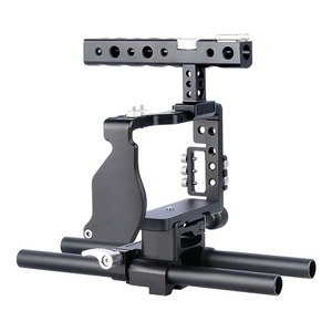 Nueva jaula de cámara protectora de acción de teléfono de fotografía de aluminio C6 para <span class=keywords><strong>Sony</strong></span> A6000/A6300/<span class=keywords><strong>A6400</strong></span>/A6500 - Product Image 2