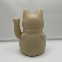 Écologique 15cm Agitant Chanceux Fortune Chat Ornement De Bureau Maneki Neko Feng Shui Chat Allemagne Porcelaine Chat Chanceux