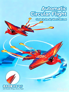 Juguete de Pájaro RC Dwi Dowellin, Pájaro Volador a Control Remoto, Diseño de Una Sola Ala Móvil, Giroscopio de 6 Ejes, Fácil de Usar en Interiores y Exteriores - Product Image 2