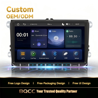 Autoradio MP5 Android BQCC 9 pouces avec écran Carplay, FM RDS, Bluetooth, système multimédia stéréo pour VW Amarok, Caddy, Golf 5, 6, Skoda Octavia, Passat B6