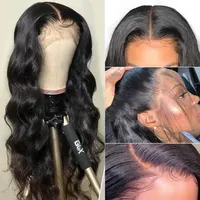 Perruque Lace Frontal HD Invisible, sans colle, perruque de cheveux humains ondulés, pré-épilée, fermeture Super complète, parfaite pour toutes les couleurs de peau