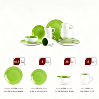 Ensemble de 16 pièces en bambou et grès blanc, style nordique minimaliste, ensembles de vaisselle en céramique haut de gamme, tasses à café en céramique