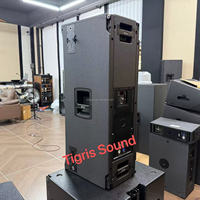 Módulo de Línea Activa TTL 6-A de Tres Vías, Altavoces de Columna Autoamplificados de 12 Pulgadas Dobles para Interiores y Exteriores, Sistema de Sonido para Teatro y Estadios