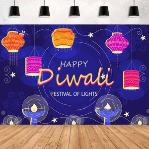 Happy Diwali Backdrop Banner India Light Festival Diwali Celebration Background Theme Party Decorations - Product Image 3