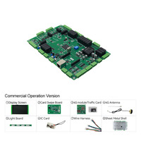 Placa base para cargador de vehículos eléctricos de doble pistola de CC de 80-480kW, OCPP 1.6J/2.0.1 GB/T 27930, módulo LCD, solar, expandible, OEM