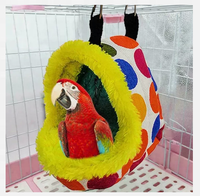 Hamac suspendu Cage oiseaux moelleux refuge lit de couchage perroquet perruche calopsittes perruches inséparable hiver chaud nid d'oiseau maison