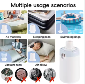 Bomba Inflable Multifuncional Inalámbrica para Exteriores, Bolsa de Almacenamiento al Vacío de Plástico para Camping, Anillo de Natación, Colchón de Aire, Éxito de Ventas Global - Product Image 2