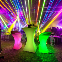 Meubles commerciaux, table de bar générale avec éclairage LED
