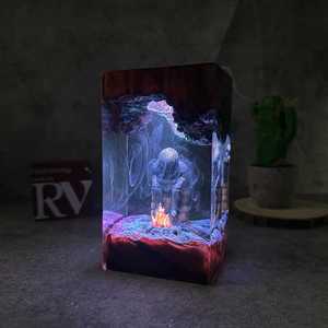 รูปปั้นอัศวินหัวหอมจากเกมดาร์กโซลส์  งานเรซิ่นพร้อมไฟตกแต่ง รุ่น DLB09 โมเดล 3 มิติ ของสะสมจากเกม - Product Image 1