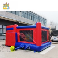Château gonflable Spider-Man avec parcours d'obstacles, pour les fêtes d'anniversaire des enfants et les événements thématiques