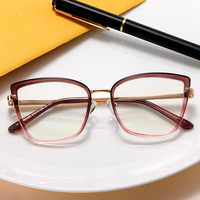 MS 991032 2024 Nouvelles lunettes TR90 + carrées en métal anti-lumière bleue pour enfants Lunettes optiques pour jeunes enfants
