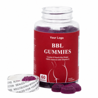 Gummies Hip Lift 60 unités OEM ODM Soutien et soin raffermissant pour le remodelage corporel et l'amélioration des courbes Mélange quotidien