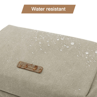 Trousse de Toilette et de Maquillage Femme en Toile, Entièrement Ouverte, Résistante à l'Eau, pour Rasage et Cosmétiques, Sac de Voyage Organisateur