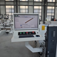 Machine de perçage et de fraisage CNC haute précision OUWO 3000 mm pour l'industrie des murs-rideaux et des fenêtres