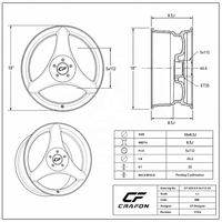 Nouvelles jantes en alliage d'aluminium forgé monobloc CF 17-20 pouces 5x112 PCD 57.1 CB 25mm ET pour Beetle A5 Turbo R-Line ODM Hub