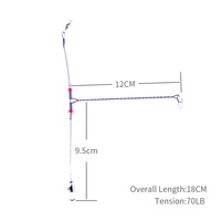 18-68 cm plates-formes de pêche en acier inoxydable Trace Leader ligne de corde pivotante accessoires de pêche fil Leader plates-formes de pêche