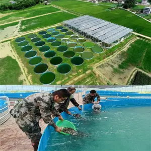 Le diamètre du réservoir rond d'aquaculture de plaque d'acier galvanisée à chaud de 5 mètres est spécialisé dans l'aquaculture des poissons et des crevettes