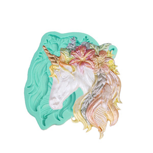 Unicorn Fondant Cake Silicone Mold Custom Shape DIY Baking Art Mold For Cake Decorating - Product Image 4
