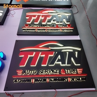 Lettres en relief 3D en métal et acrylique, enseigne personnalisée avec lettres rétroéclairées par LED et effet halo pour logo de bâtiment commercial extérieur