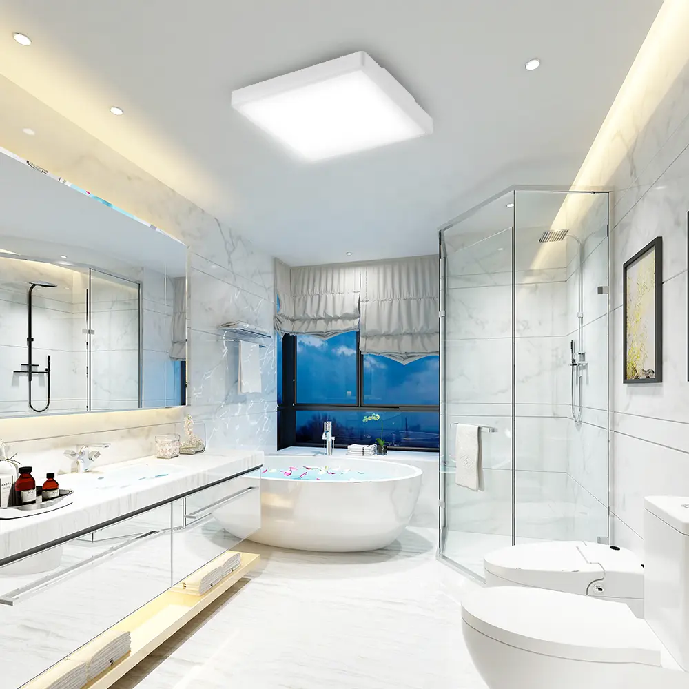 Wexus — plafonnier led imperméable au design moderne, luminaire décoratif de plafond, idéal pour une salle de bain, un balcon ou une douche