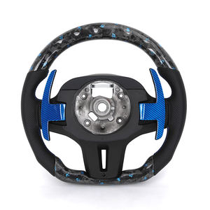 Volante Específico de Fibra de Carbono Forjada Azul <span class=keywords><strong>LED</strong></span> para BMW G20 G21 G30 M2 G87 M3 G80 G81 M4 G42 G82 M5 F90 G05 G06X5MF95X3MF97 - Product Image 2