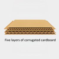 Alta calidad 6*6*6 pulgadas materiales reciclados cartón corrugado caja de cartón telescópico en relieve estampado para ropa de cama de piel paraguas