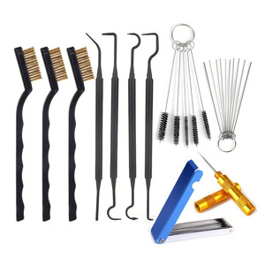 <b>Spray</b> Gun Cleaning Brush <b>Set</b> 6 Piece 33 Pcs Metal Airbrush Cleaning Tools For Auto Repair Nozzle Venting - Product Image 1