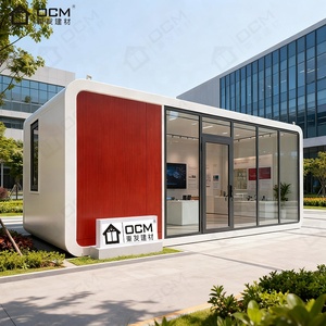 Maison de conteneur miniature de luxe personnalisée OCM Apple Cain de 20 pieds, maison moderne mobile préfabriquée <span class=keywords><strong>en</strong></span> acier léger, petite maison modulaire, villa - Product Image 6