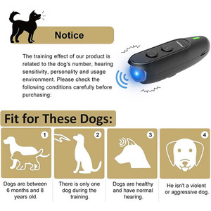 Répulsif à ultrasons pour chiens PU30 noir, dispositif anti-aboiement rechargeable pour animaux de compagnie - Product Image 2