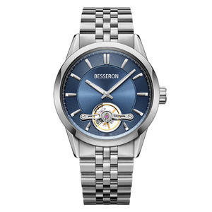 Reloj de Pulsera Mecánico Automático de Lujo con Esqueleto, Correa de Acero Inoxidable y Manecillas Luminosas para Uso Casual y de Negocios - Product Image 1