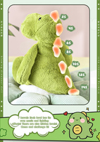 Jouet en peluche électronique éducatif dinosaure, répète les paroles, interactif, avec fonction de chat vocal et lecteur de musique, cadeau pour enfants, OEM ODM