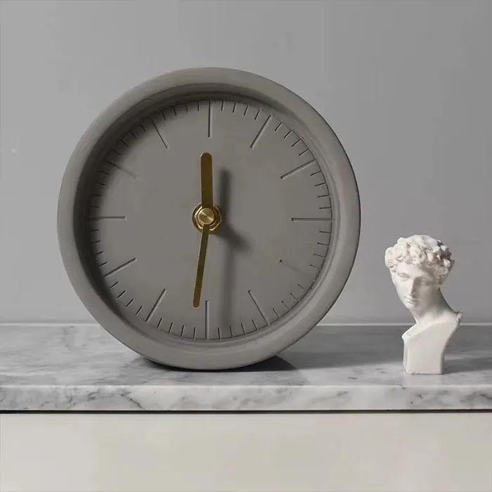 Orologio da parete/scrivania in cemento personalizzato regalo promozionale