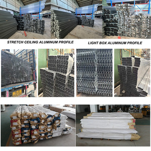 Perfis de Alumínio Extrudado de Alta Qualidade em Liga de Alumínio Prata com Furos Pré-perfurados H com Tampa para Instalação de Membrana Macia - Product Image 6