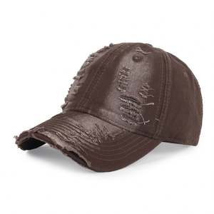 Factory OEM Personalized Unstructured Washed 100% Cotton Plain Distressed <b>Dad</b> <b>Hats</b> Embroidery Baseball Caps - Product Image 2