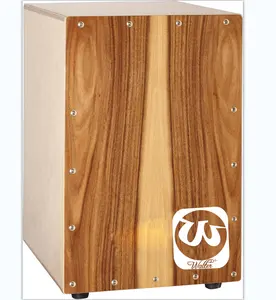 प्रीमियम लकड़ी के हाथ टक्कर cajon हरा बॉक्स ड्रम, डिजाइन करने में माहिर ध्वनिक Cajon टक्कर उपकरणों के लिए बिक्री