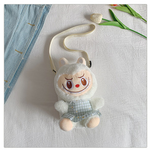 הסיטונאי חמוד labubu קריקטורה שקית crossbody תיק בובה סטודנט בעל חיים רך קטיפה תיק צעצוע - Product Image 6