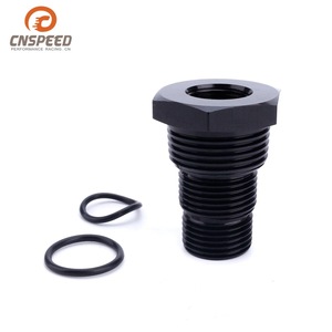 Adaptador de Filtro de Combustible CNSPEED, Rosca 1/2-20, Aluminio Anodizado Negro, para Piezas de Modificación de Automóviles - Product Image 1