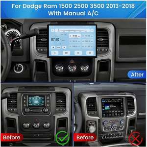 Aplicable a Dodge Ram QLED Android Navigator Pantalla de visualización de vehículo de 13,3 pulgadas Reproductor de Carplay inteligente GPS DSP OBD2 Ayuda de marcha atrás - Product Image 3