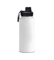 Botella de agua de boca ancha con logotipo personalizado, botella termo con aislamiento al vacío de acero inoxidable sin Bpa, precio al por mayor de 12 a 24 horas