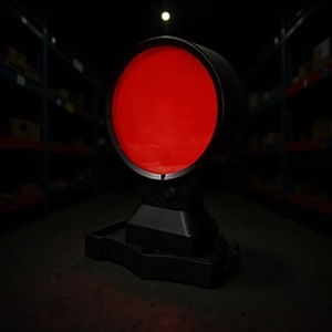 Feu de signalisation ferroviaire FL4831, lumière LED rouge portable magnétique de protection pour le trafic métro - Product Image 1