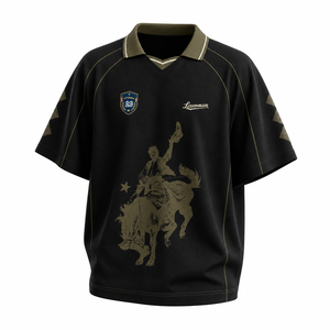 Camiseta Deportiva Transpirable con Cuello Polo Personalizado, Bordado de Logotipo, Decoración con Pedrería, Venta al Por Mayor para Partidos - Product Image 6