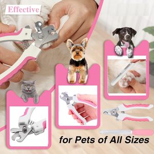 7-Piece çok fonksiyonlu plastik SS tırnak kaldırma saç fırçası diş fırçası seti köpek kedi Pet bakım araçları taşınabilir ev kullanımı