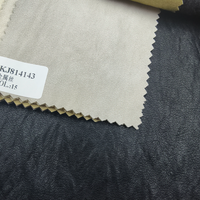 Tissu en cuir artificiel PU de nouvelle conception, 300 GSM, couleur personnalisée pour manteaux et vestes