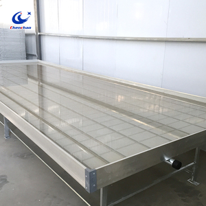 Bandejas de plantación Microgreen profesionales Sistema hidropónico interior de plástico Pvc Bastidores de cultivo de flujo y reflujo - Product Image 3