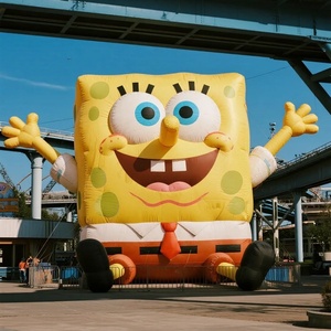 <span class=keywords><strong>Bob</strong></span> l'éponge géant gonflable, design officiel de personnage de dessin animé, pour parcs à thème, festivals, centres commerciaux et zones photo - Product Image 2