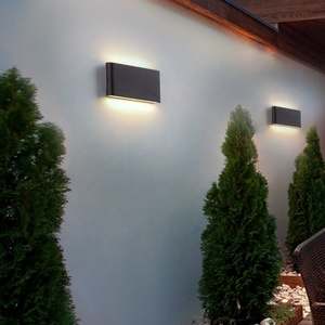 铝制户外发光二极管壁灯IP65防水12w功率3000K CCT色温花园走廊过道长廊庭院 - Product Image 3