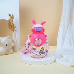 Cartoon Children's Water Cup High Value Cute Doll Student Portable Straw Bottle Plastic Cups Wholesale School Gifts - Product Image 6