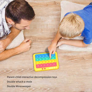Nouveau style usb batterie silicone whack-a-mole décompression LED électronique fidgets puzzle bulles apparaît ses jouets de plateau de <span class=keywords><strong>jeu</strong></span> - Product Image 5