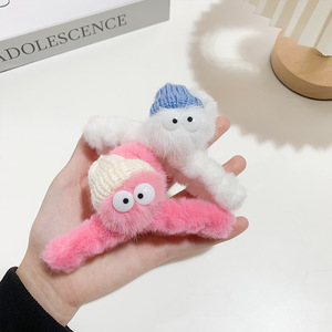 PL Buy – Nouveauté ! Barrettes mignonnes en forme de boule de corail à grands yeux, pinces à <span class=keywords><strong>cheveux</strong></span> de haute qualité pour femmes, accessoires capillaires tendance - Product Image 6