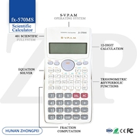 Calculatrice scientifique fx-570MS blanche avec PCB SKD, 401 fonctions, 40 constantes scientifiques, non programmable, pour étudiants en ingénierie